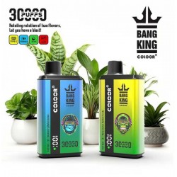 Bang King 30000 30k Puffs 0% 2% 3% 5% Nicotine New Double Taste Disposable Vape